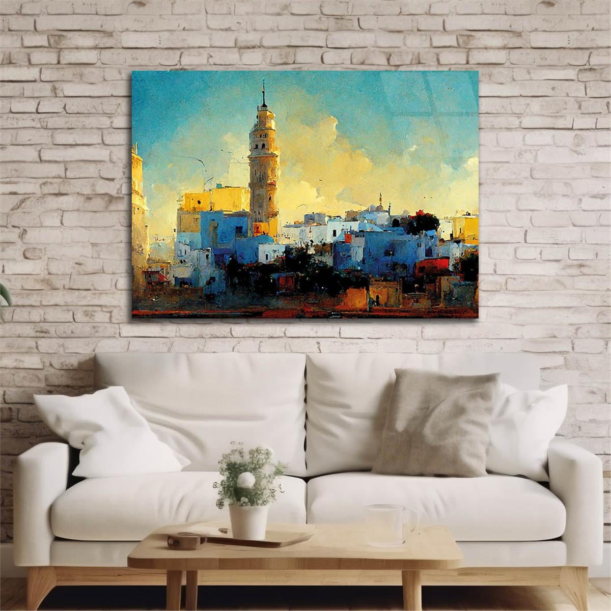 Horizontal Art-Themed Tempered Glass Wall Art 273