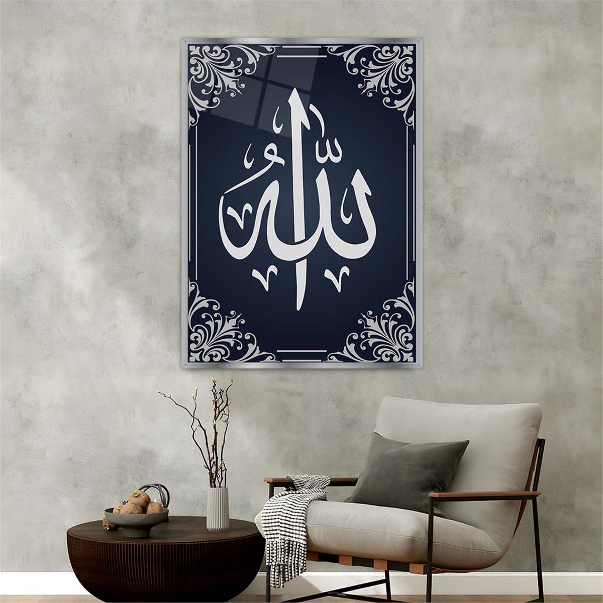 Aluminium Omlijste Religieus Thema Geharde Glasschilderij 096