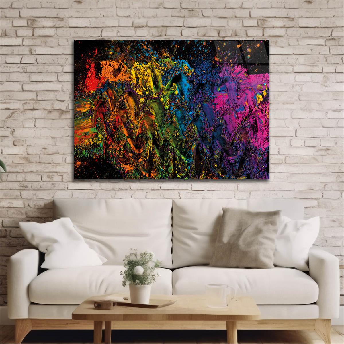 Horizontal Art-Themed Tempered Glass Wall Art 294