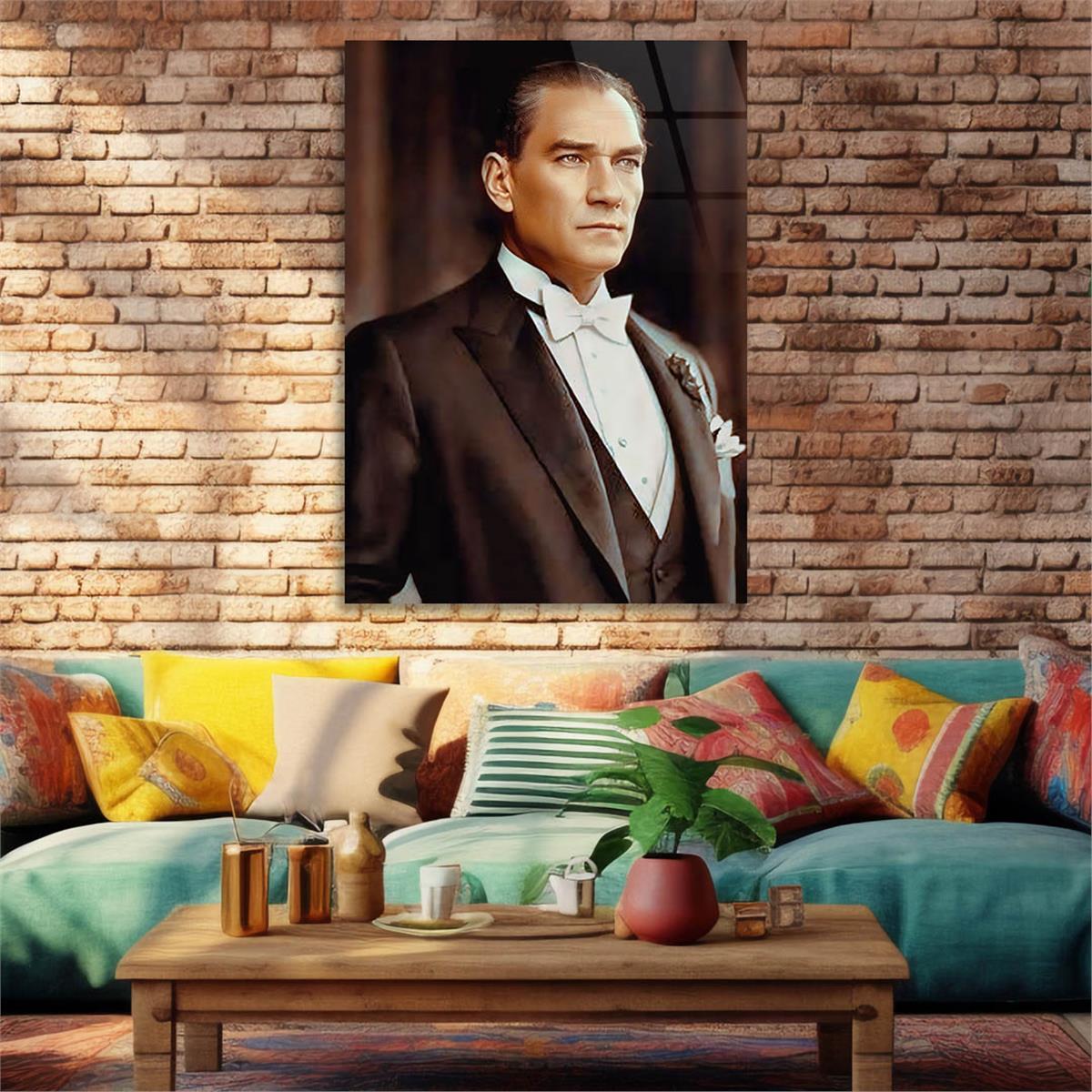 Dikey VatanTemalı Cam Tablo 260