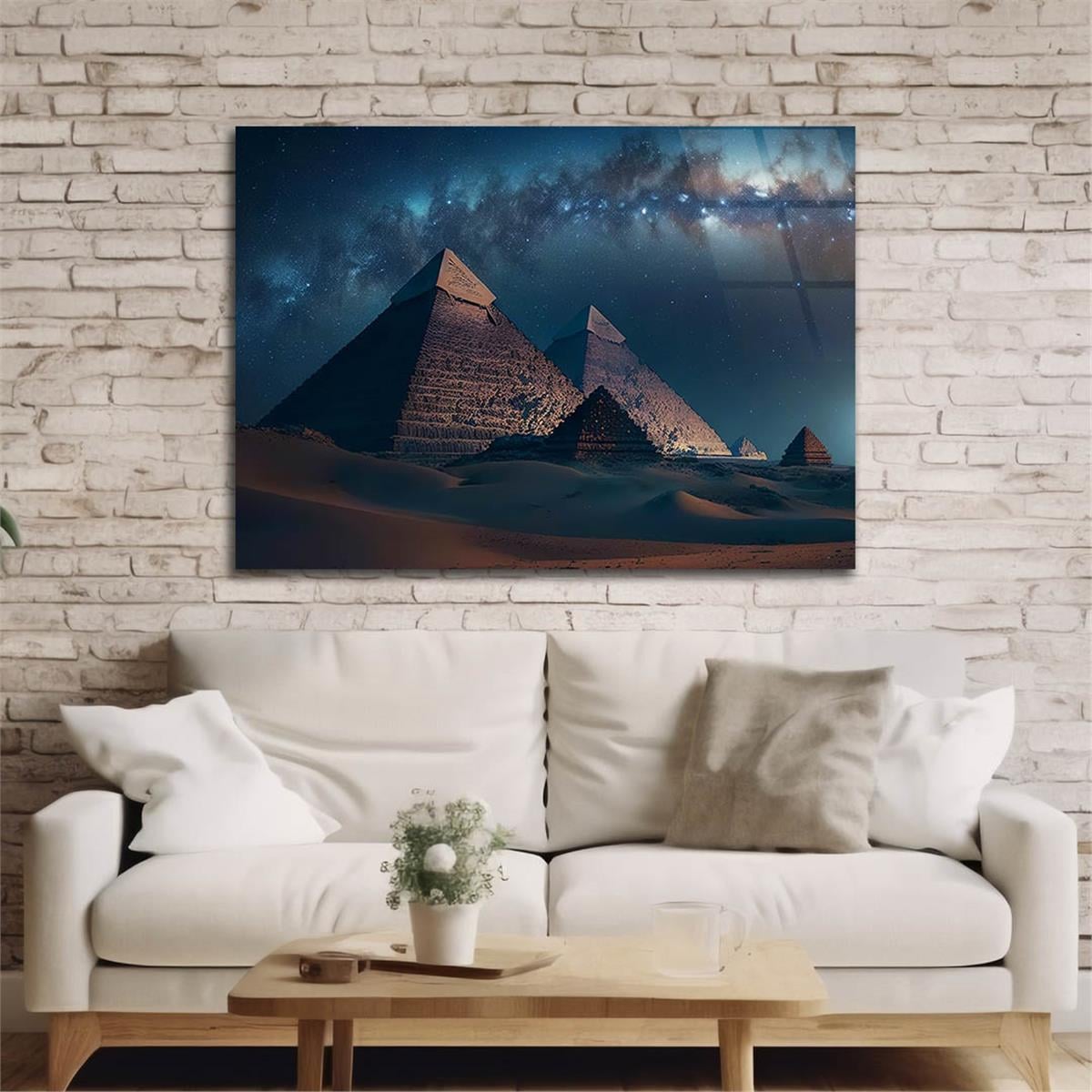 Yatay DoğaTemalı Cam Tablo 396