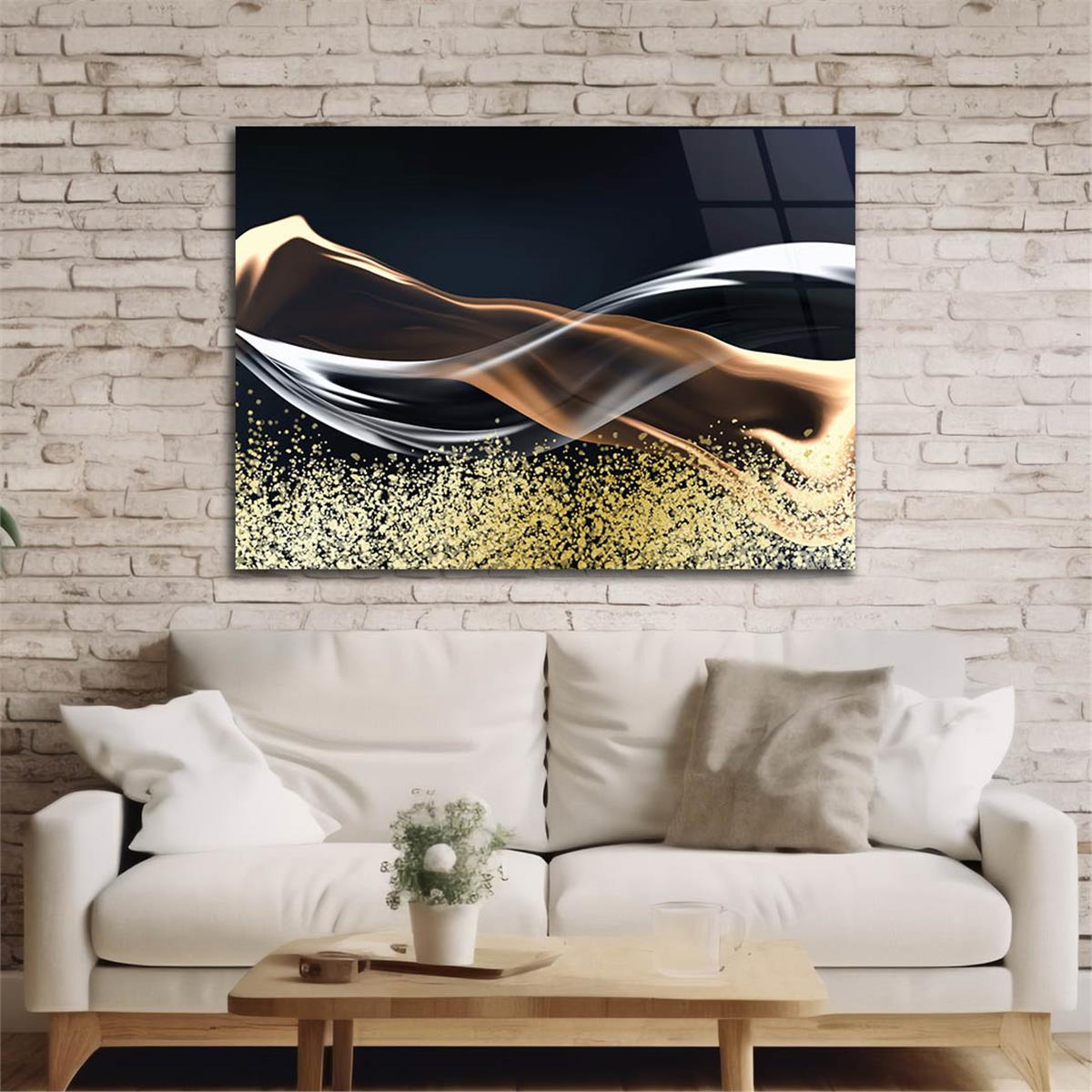 Horizontal Art-Themed Tempered Glass Wall Art 265
