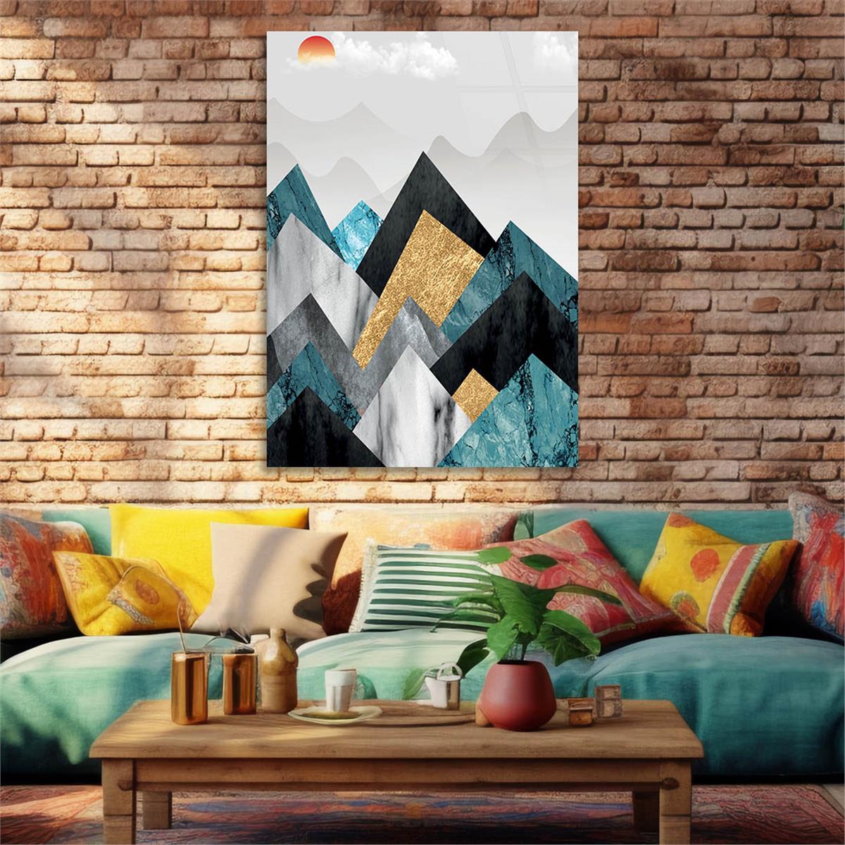 Vertical Tempered Glasss Wall Arts Art-Themed255