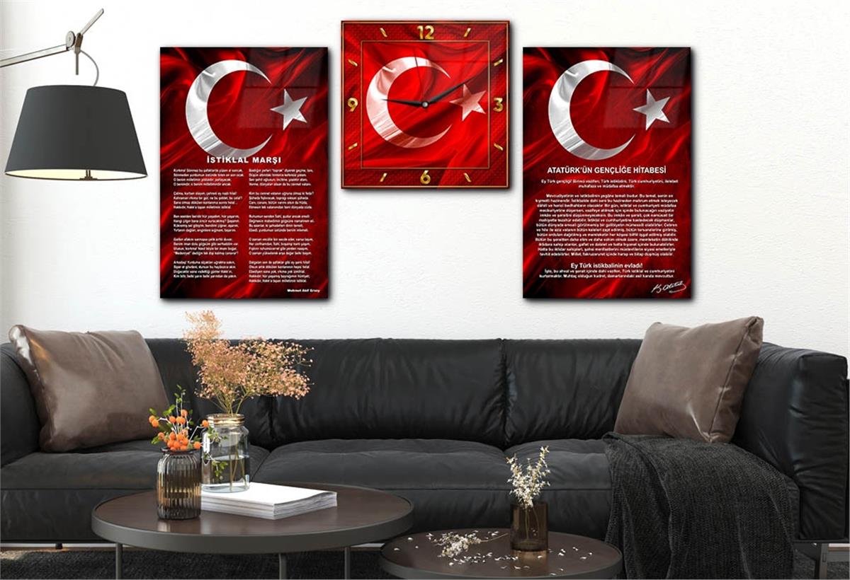 Vatan Temalı Saatli Set 044