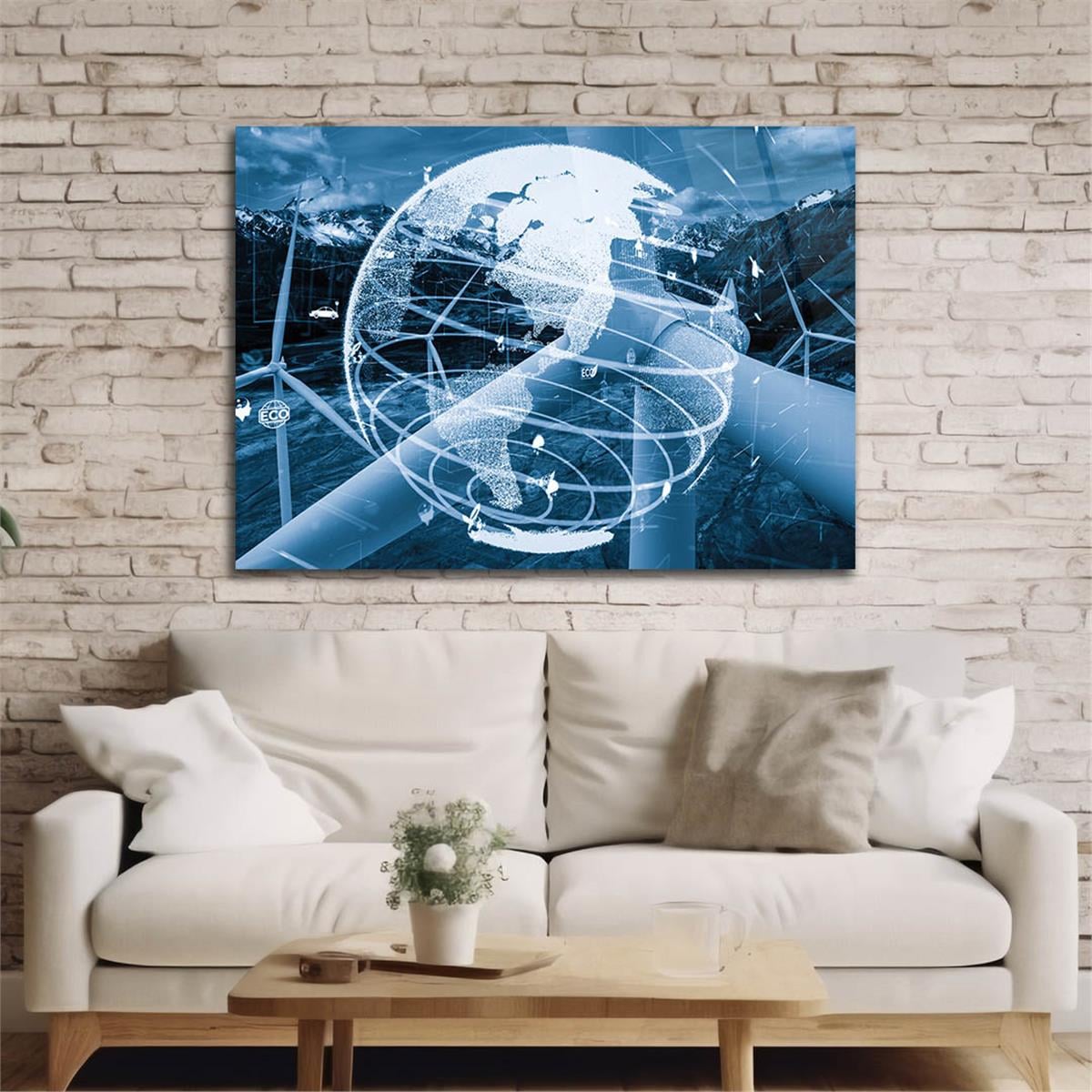 Horizontal Art-Themed Tempered Glass Wall Art 269