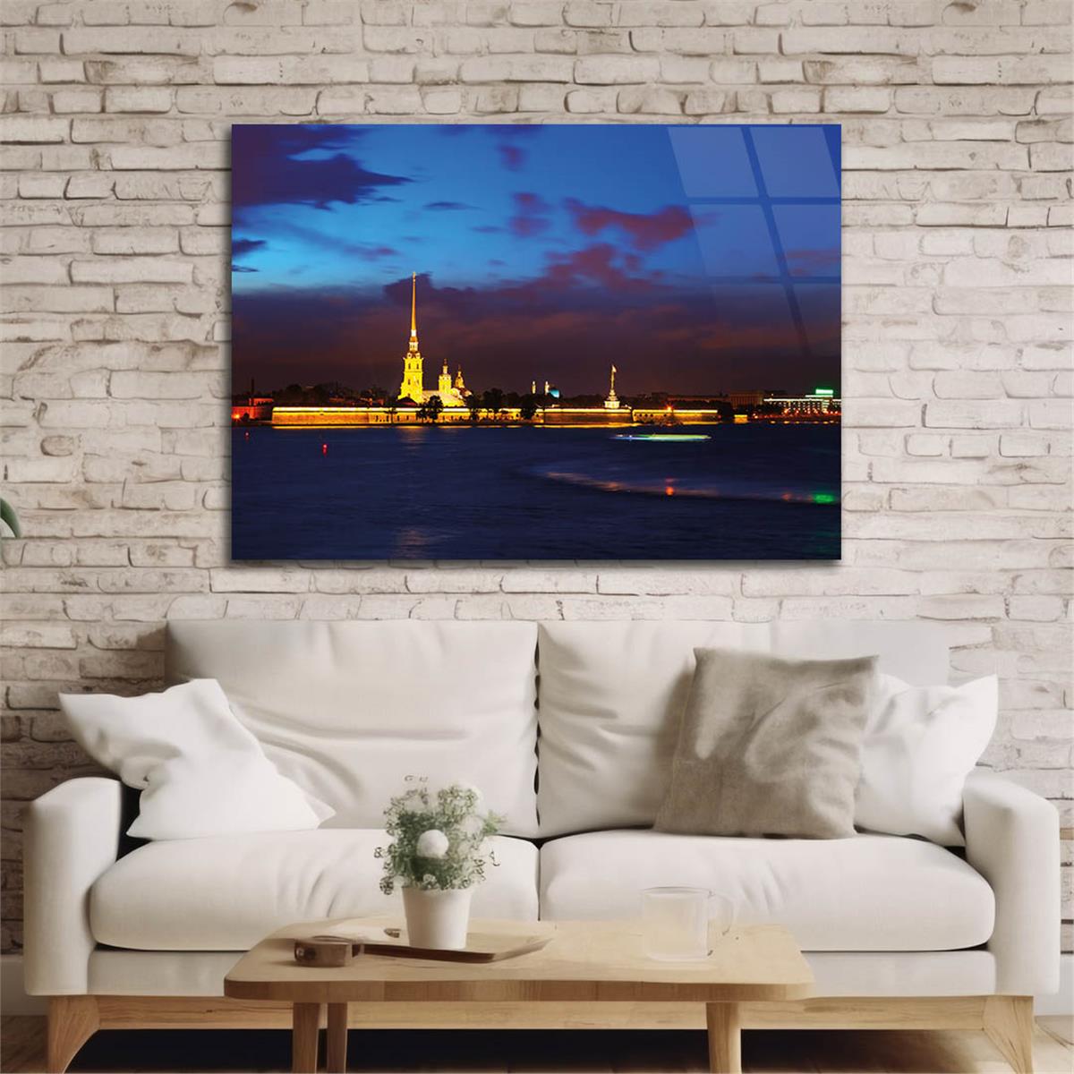 Horizontal Natured-Themed Tempered Glass Wall Art 272