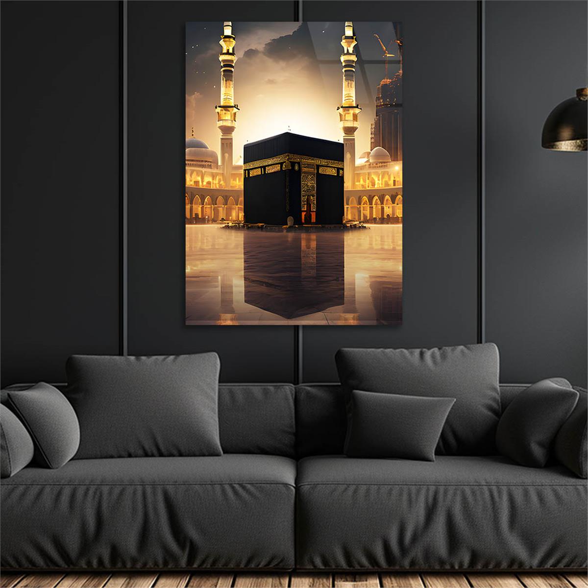 Dikey Dini Temalı Cam Tablo 238