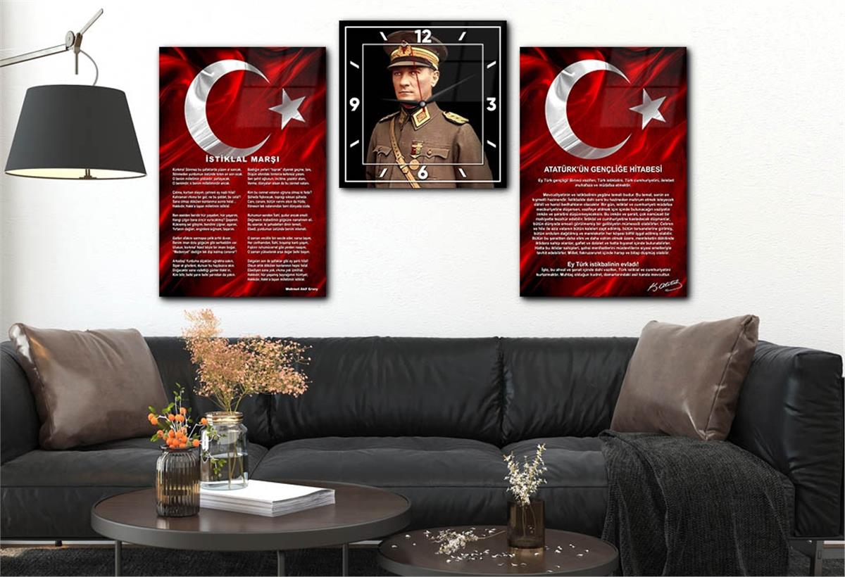 Vatan Temalı Saatli Set 048