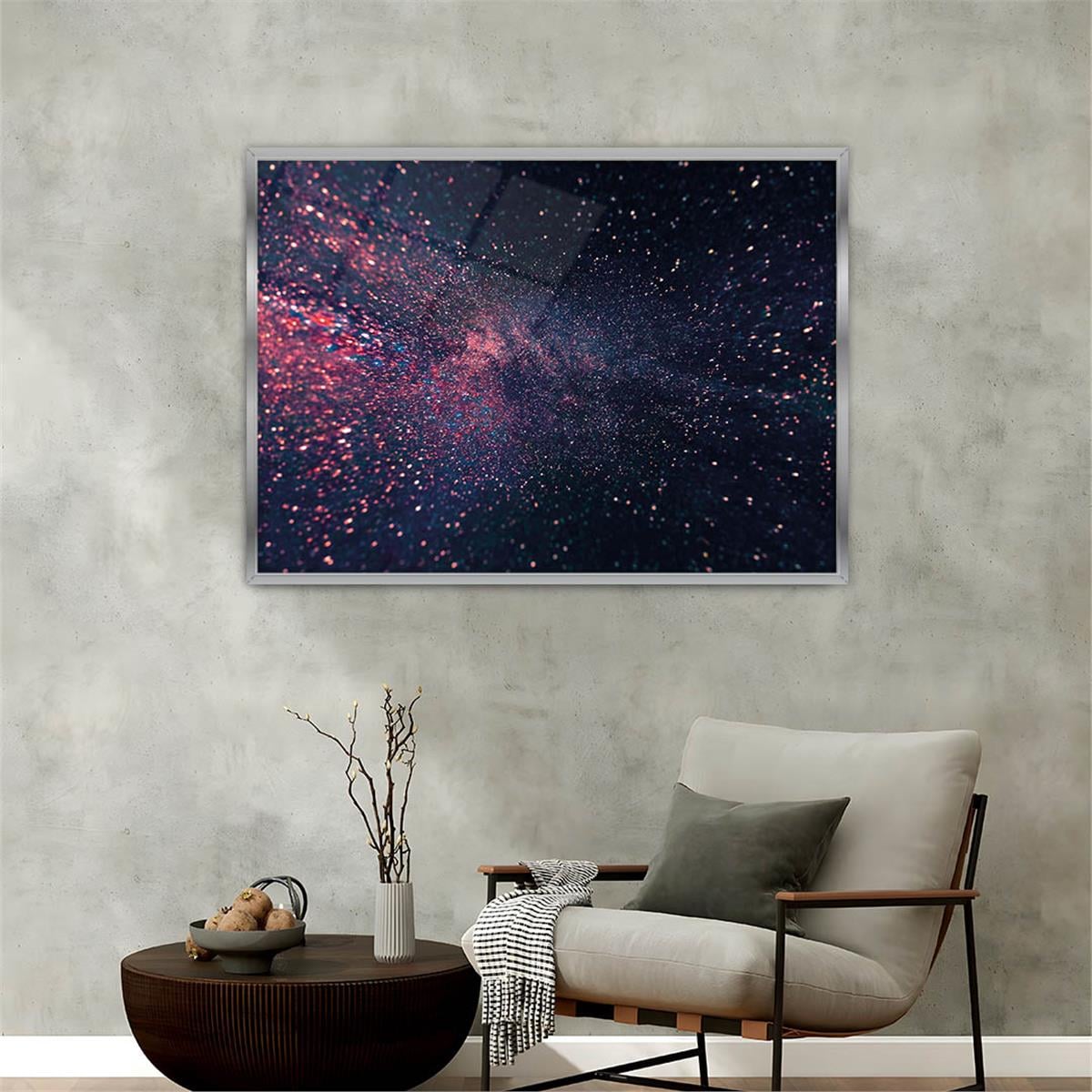 Aluminum-Framed Art-Themed Tempered Glass Wall Art 127