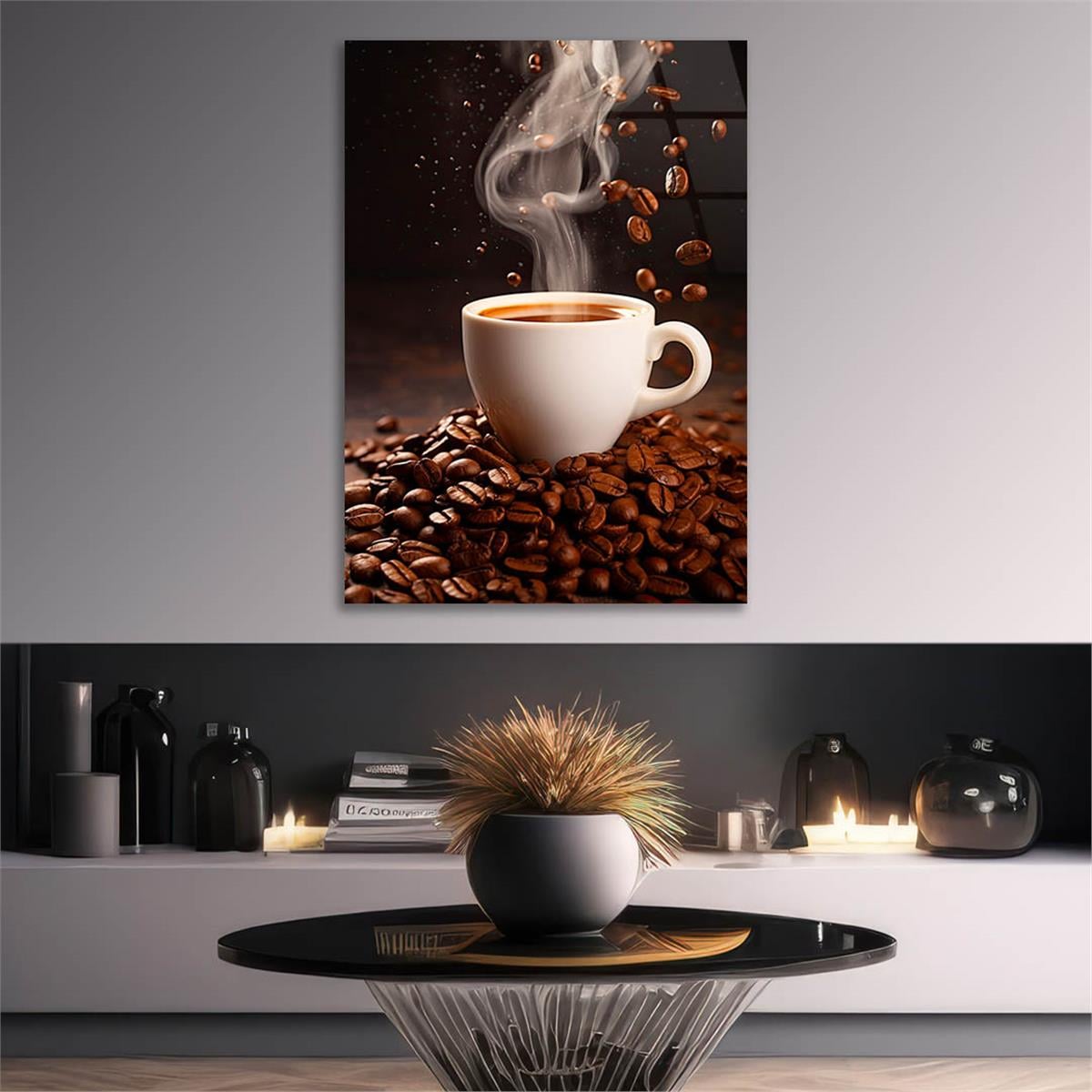 Dikey Doğa Temalı Cam Tablo 251