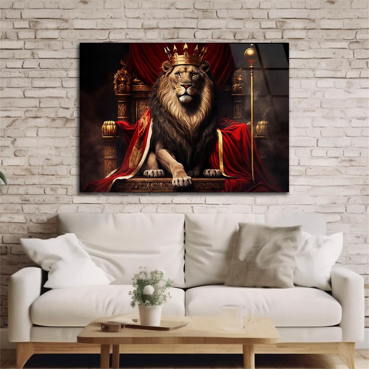 Yatay Doğa Temalı Cam Tablo 450