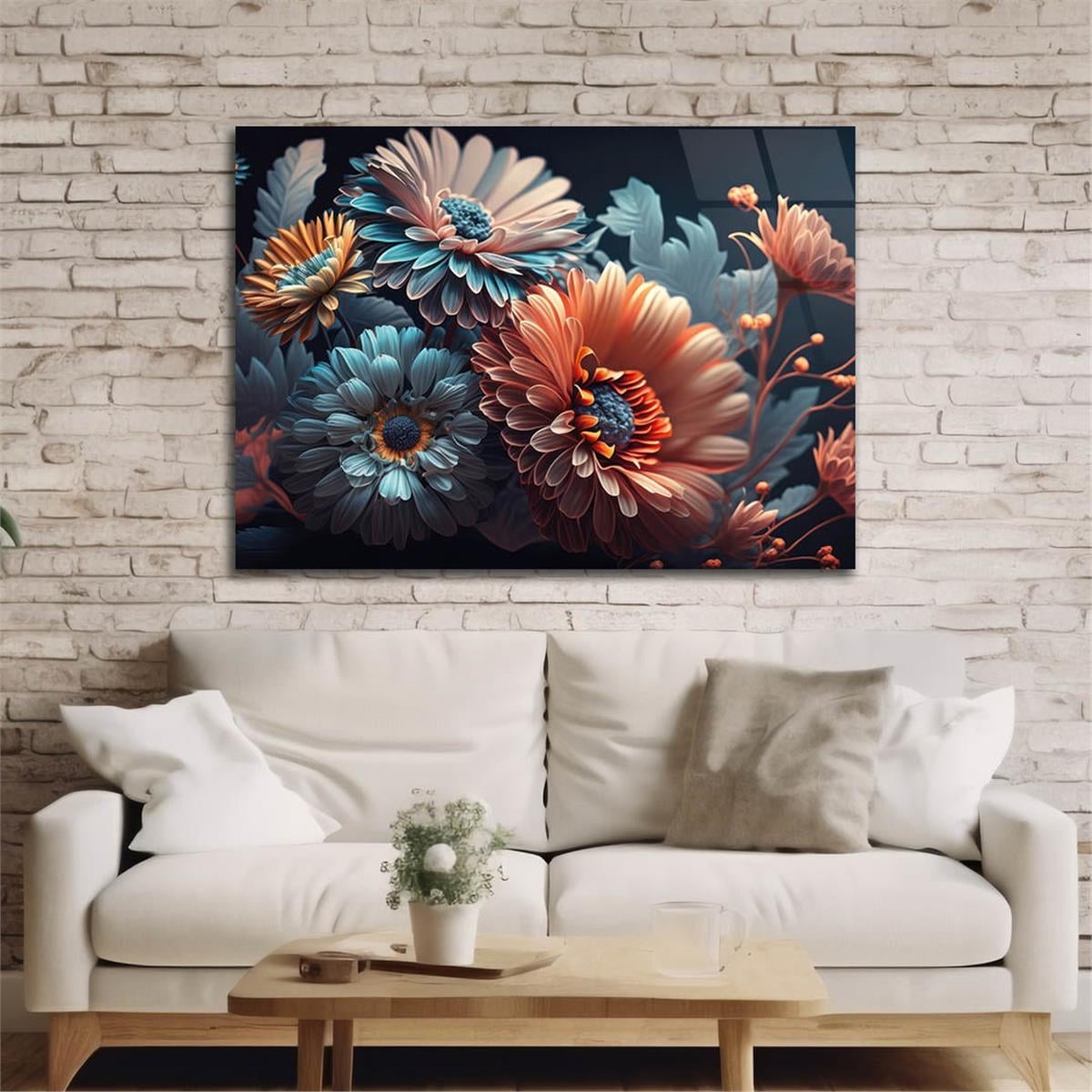 Horizontal Natured-Themed Tempered Glass Wall Art 292