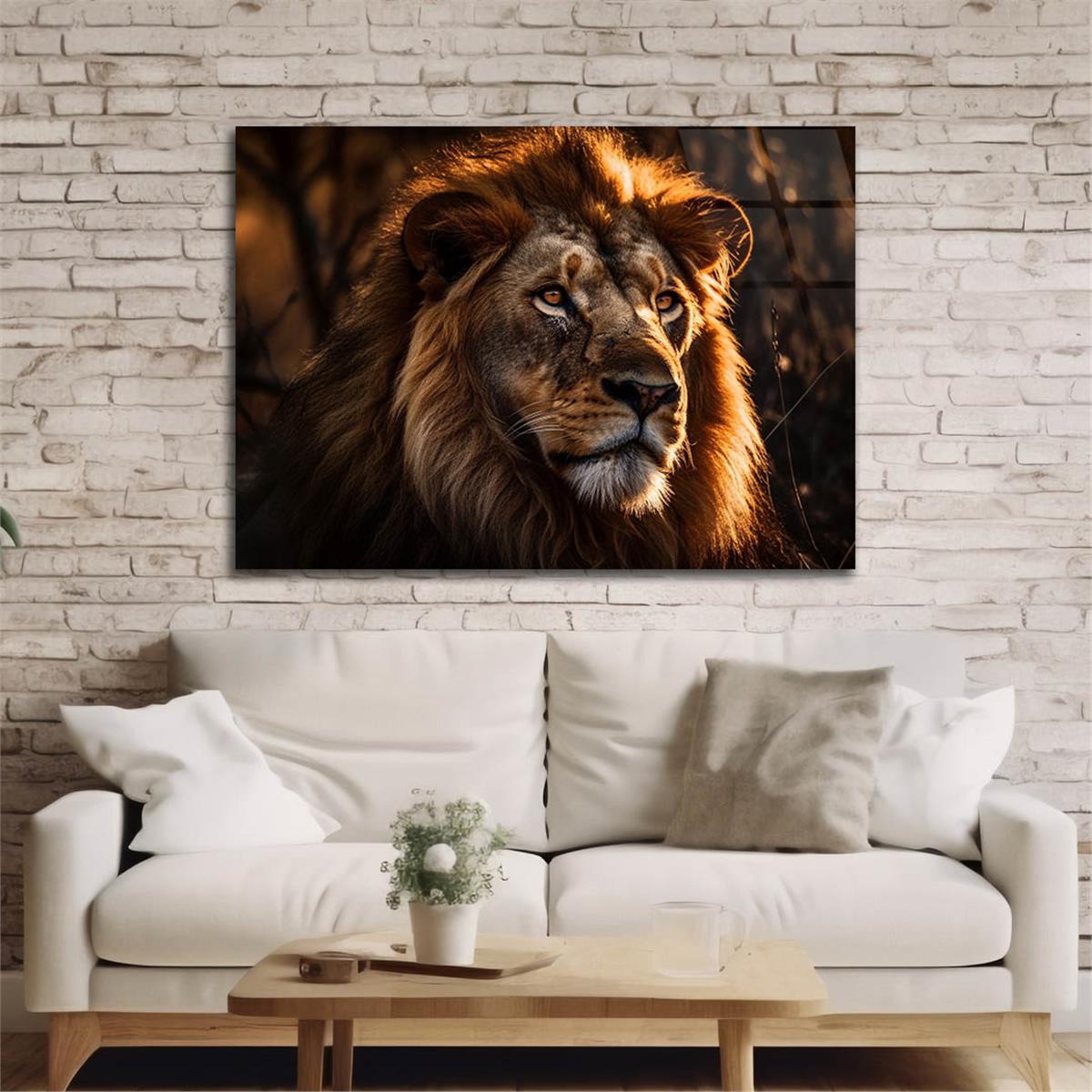 Yatay Doğa Temalı Cam Tablo 493