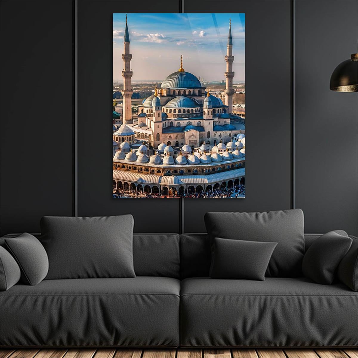 Dikey Dini Temalı Cam Tablo 247