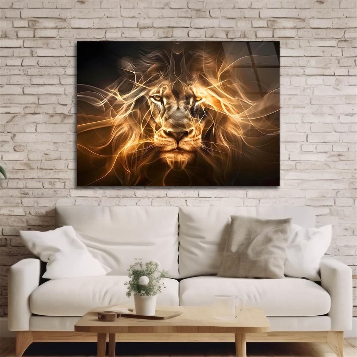 Yatay Doğa Temalı Cam Tablo 448