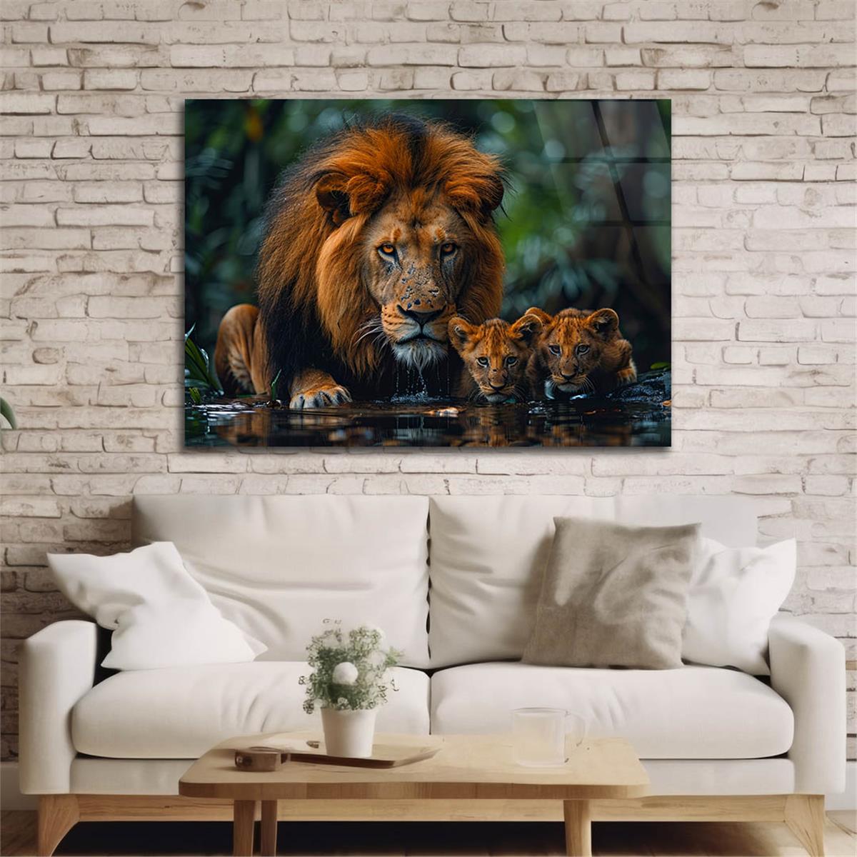 Yatay Doğa Temalı Cam Tablo 536