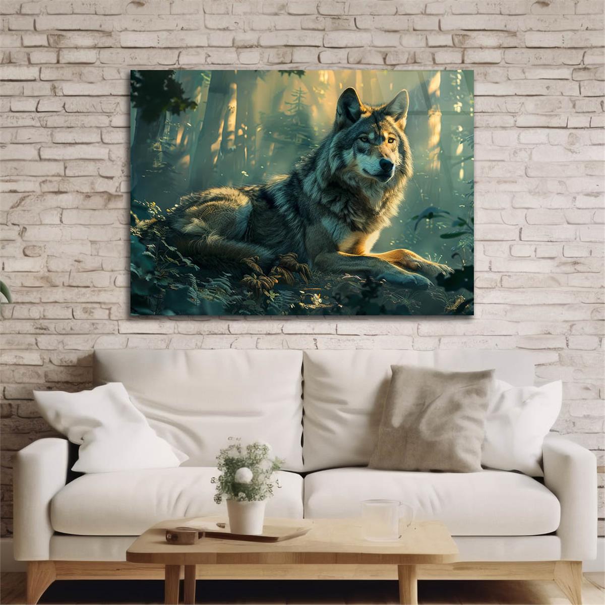 Yatay Doğa Temalı Cam Tablo 570