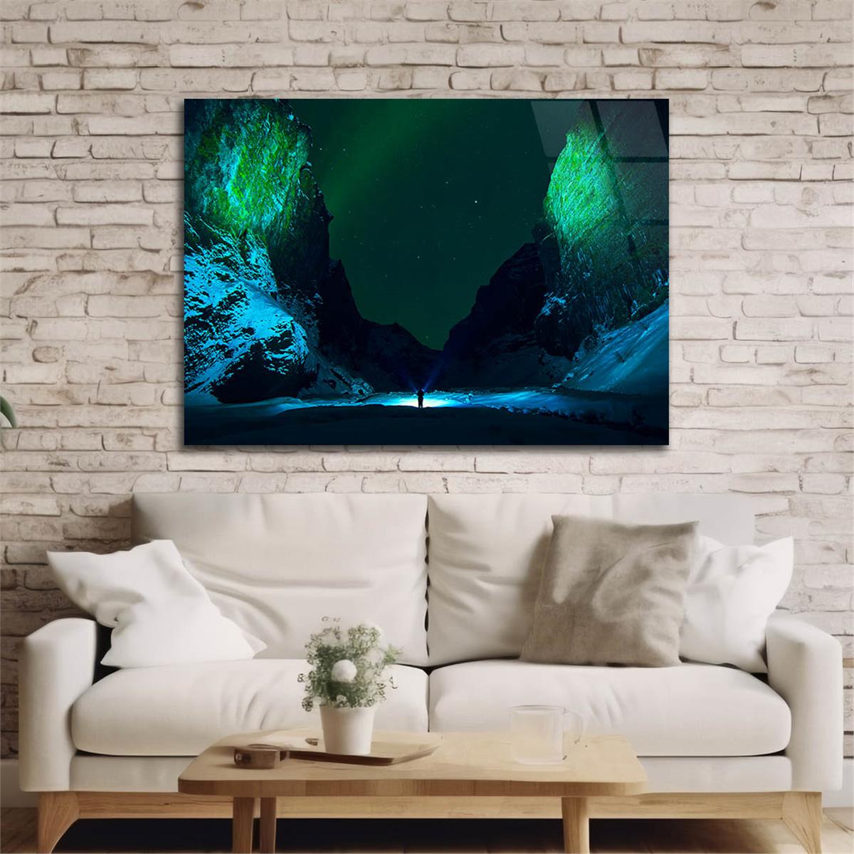 Horizontal Art-Themed Tempered Glass Wall Art 502