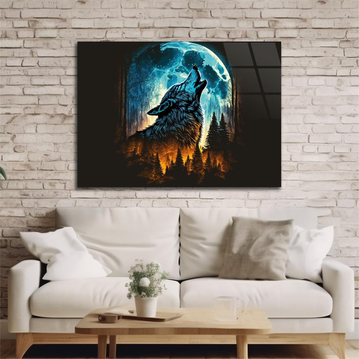 Horizontal National-Themed Tempered Glass Wall Art  39