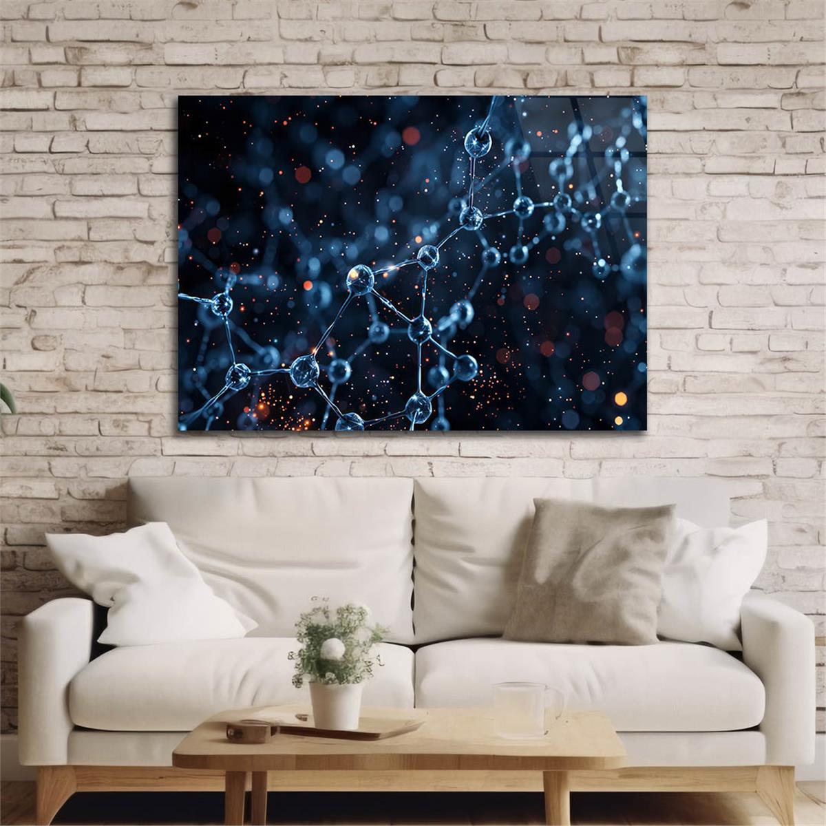 Horizontal Art-Themed Tempered Glass Wall Art 556