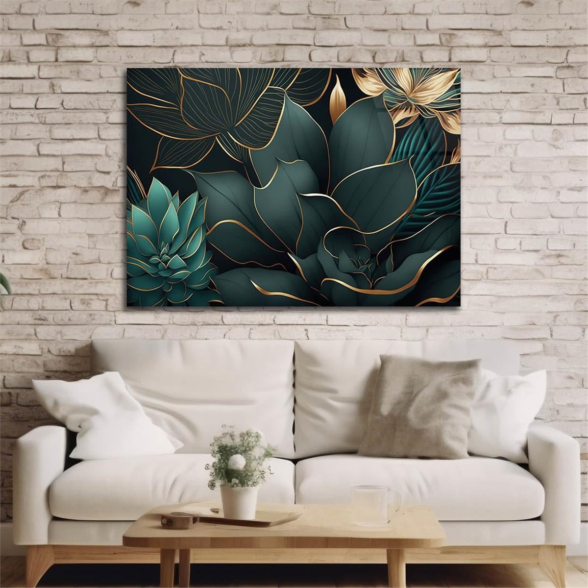 Horizontal Art-Themed Tempered Glass Wall Art 578