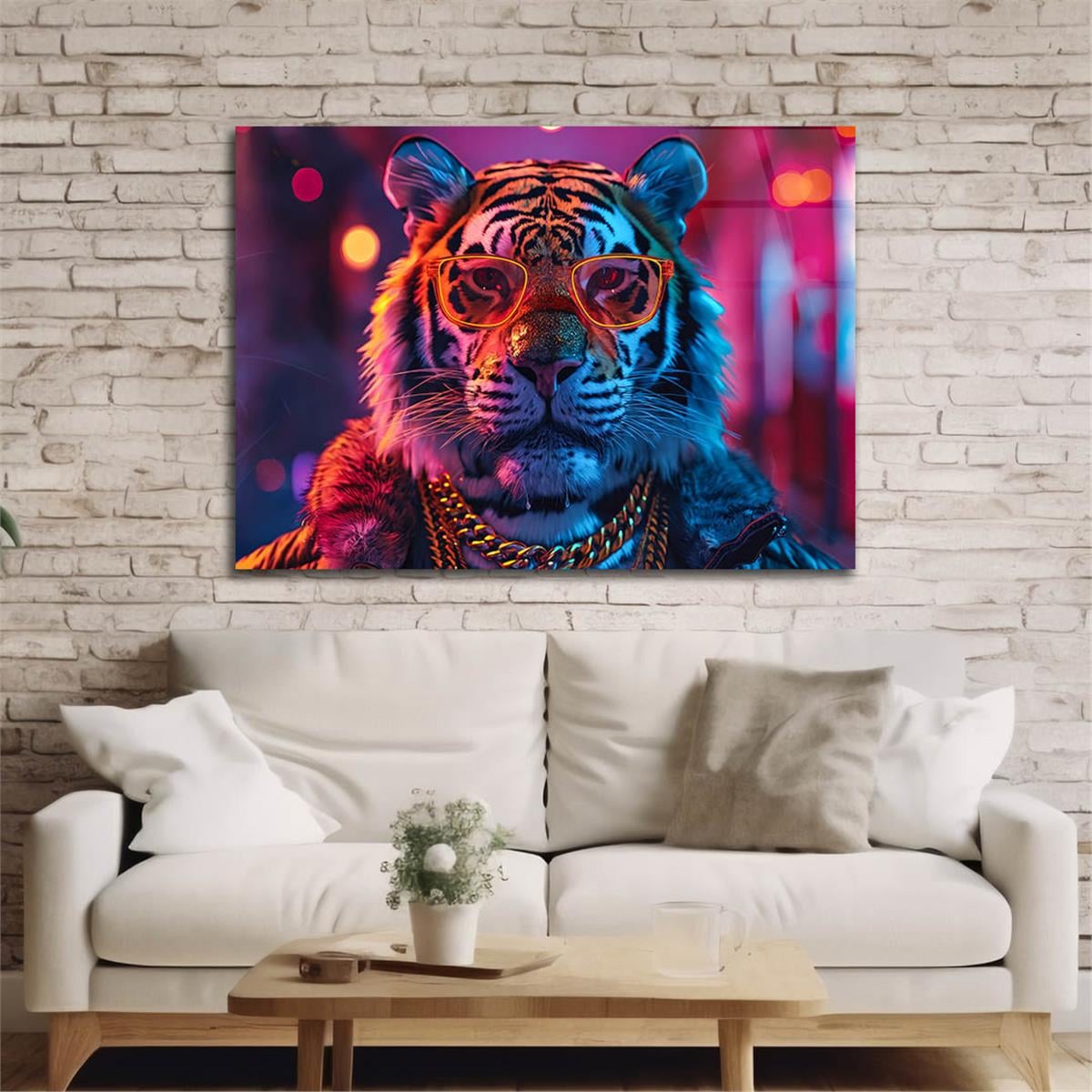 Yatay Doğa Temalı Cam Tablo 461