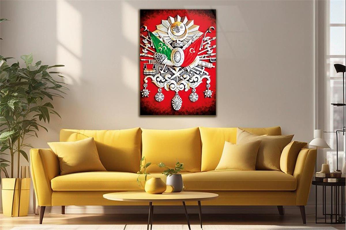 Ottoman State Coat of Arms Glass Wall Art