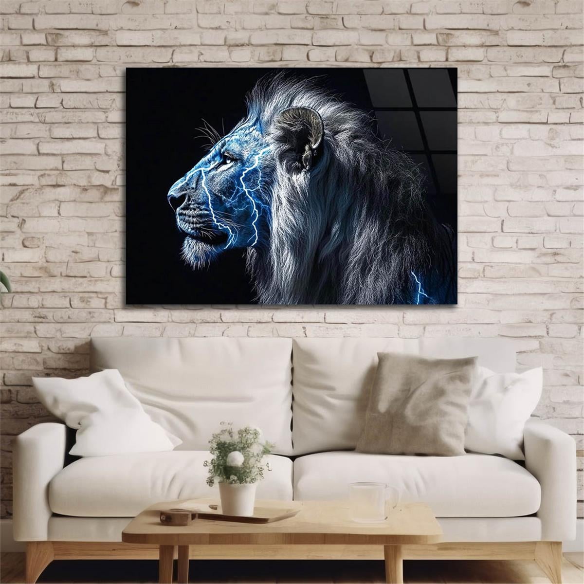 Yatay Doğa Temalı Cam Tablo 486