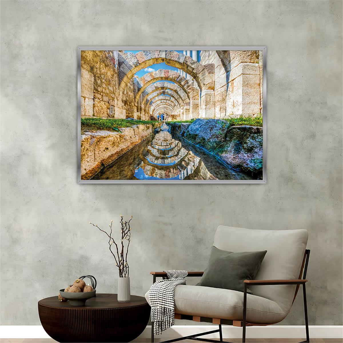 Aluminum-Framed Art-Themed Tempered Glass Wall Art 188