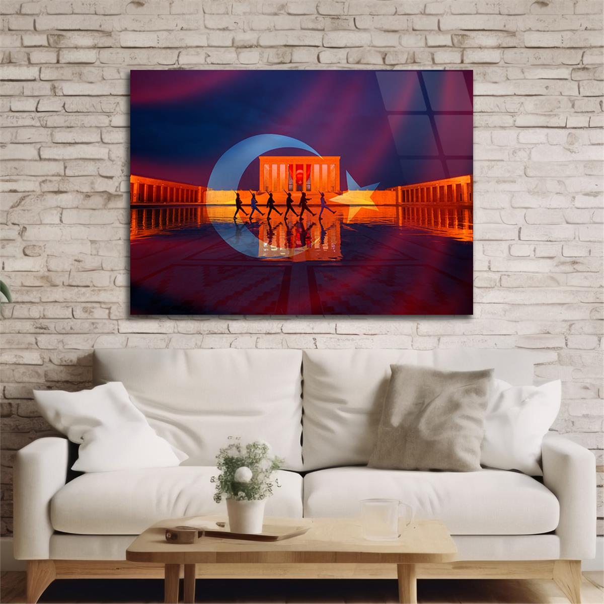 Tempered Glasss Wall Arts National-Themed