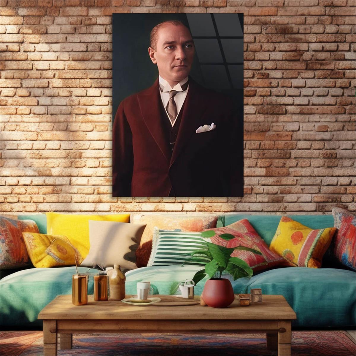 Dikey VatanTemalı Cam Tablo 196