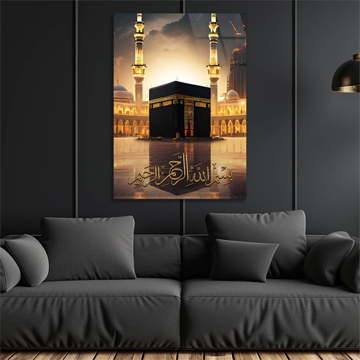 Dikey Dini Temalı Cam Tablo 237