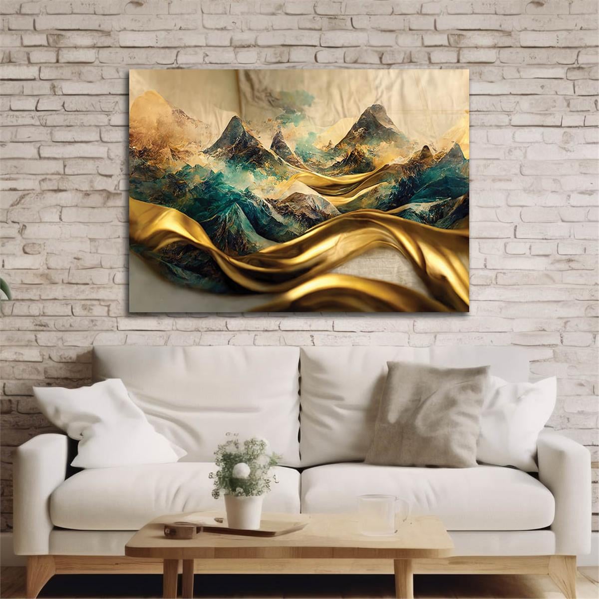 Horizontal Art-Themed Tempered Glass Wall Art 332