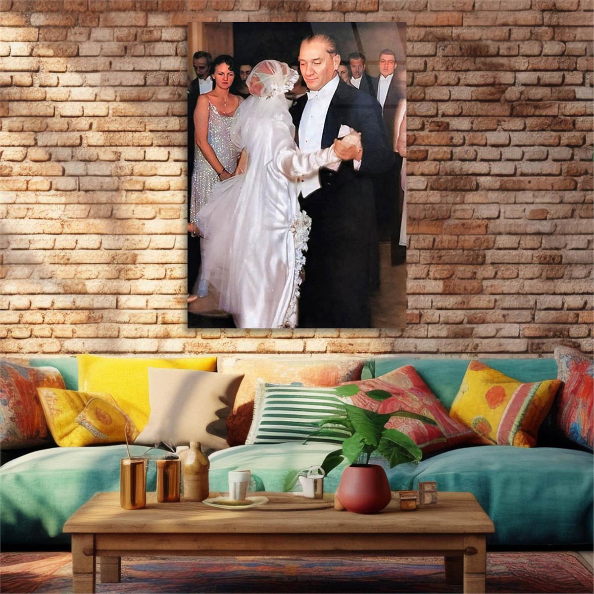 Dikey VatanTemalı Cam Tablo 136