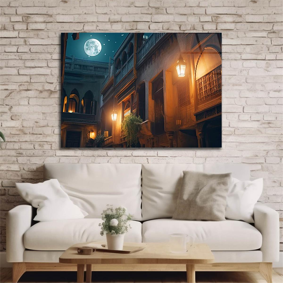 Yatay DoğaTemalı Cam Tablo 386