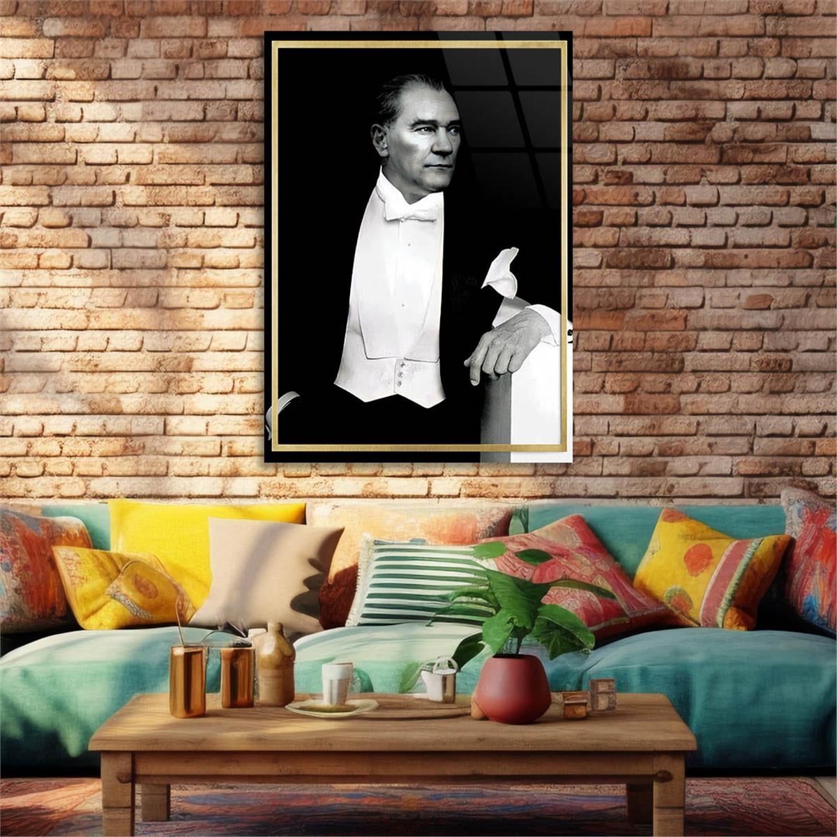 MUSTAFA KEMAL ATATÜRK Tempered Glasss Wall Art
