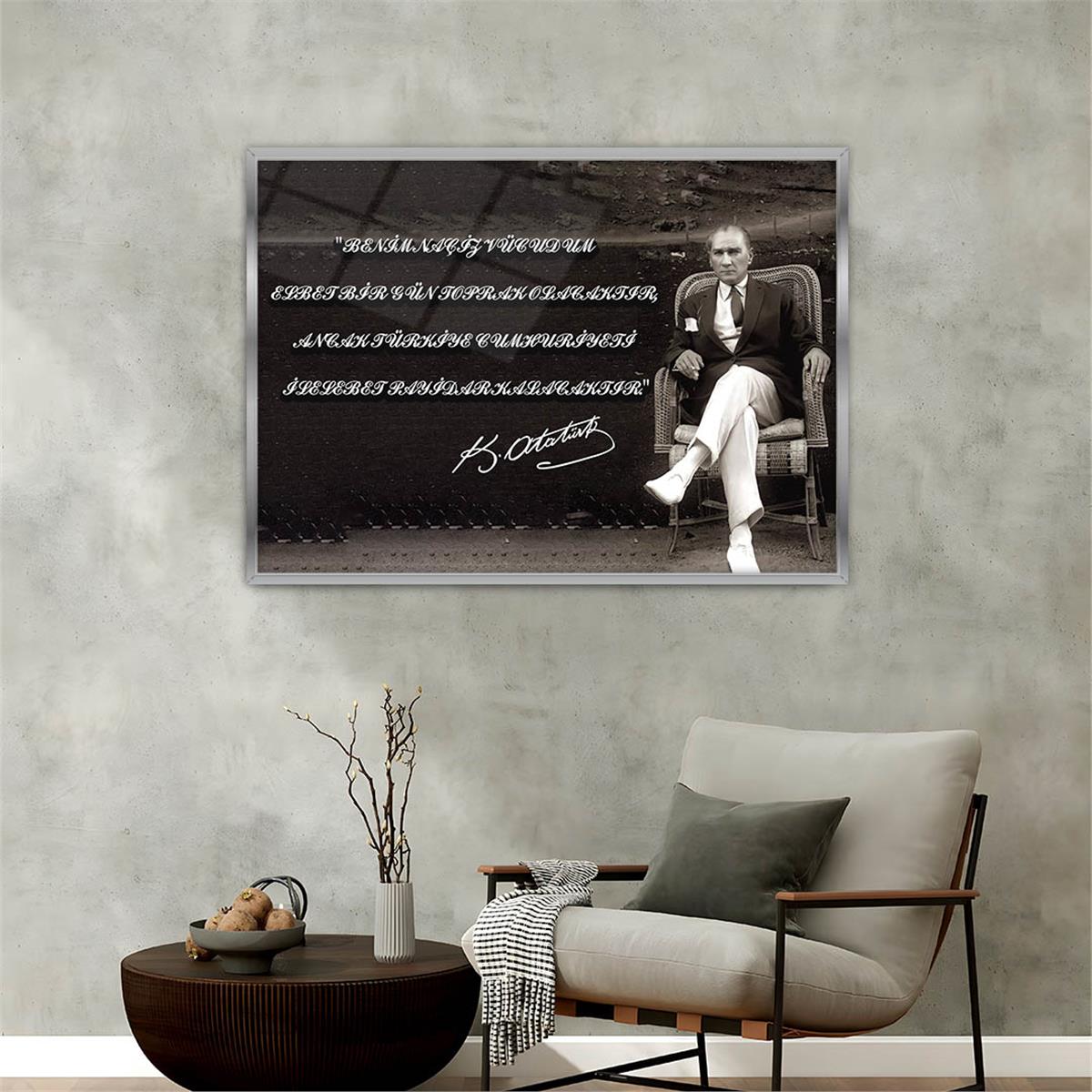 bedrucktes Glas mit Aluminiumrahmen und Nation Themen 