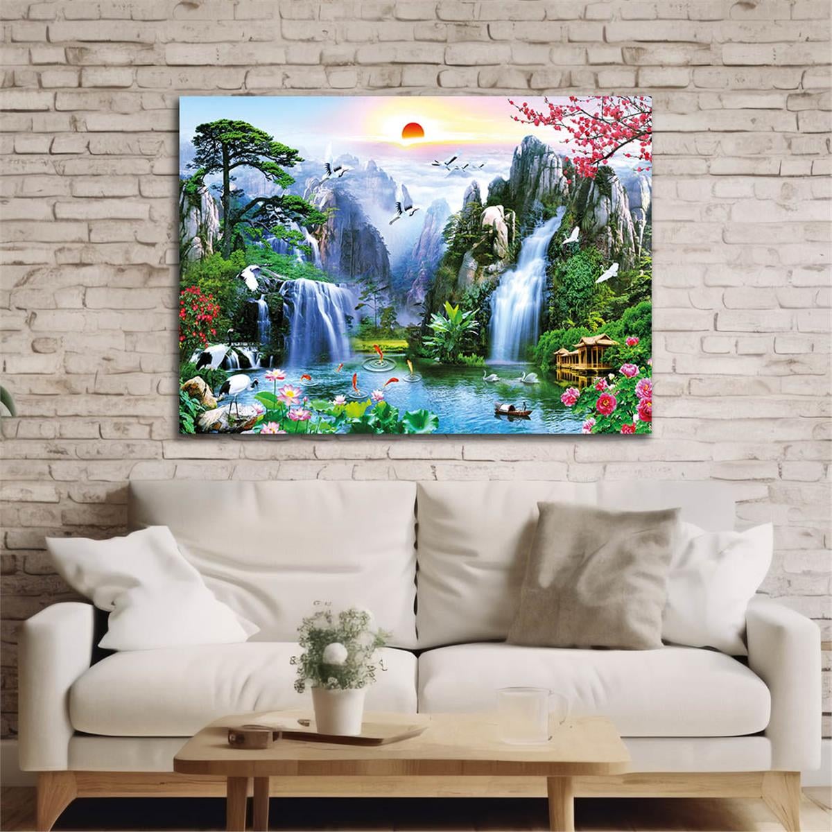 Tempered Glasss Wall Arts Natured-Themed