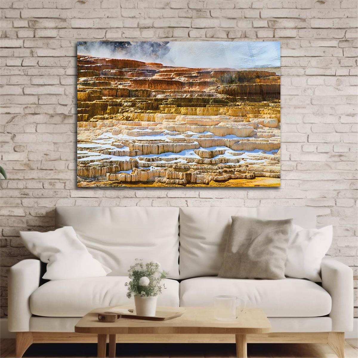 Horizontal Natured-Themed Tempered Glass Wall Art 254