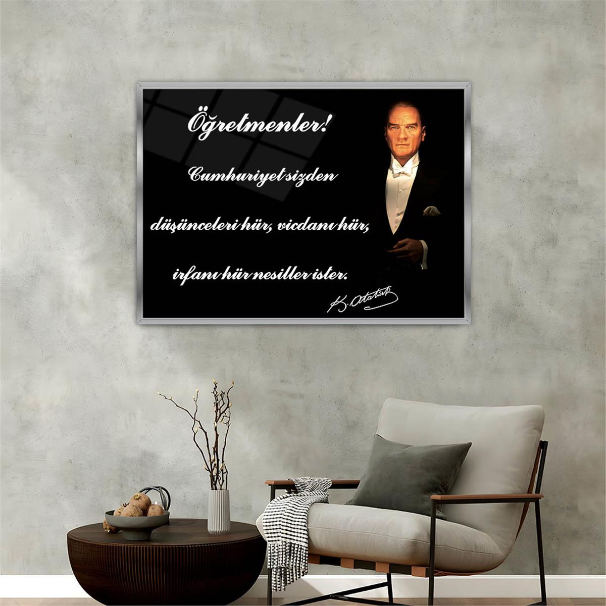 bedrucktes Glas mit Aluminiumrahmen und Nation Themen 