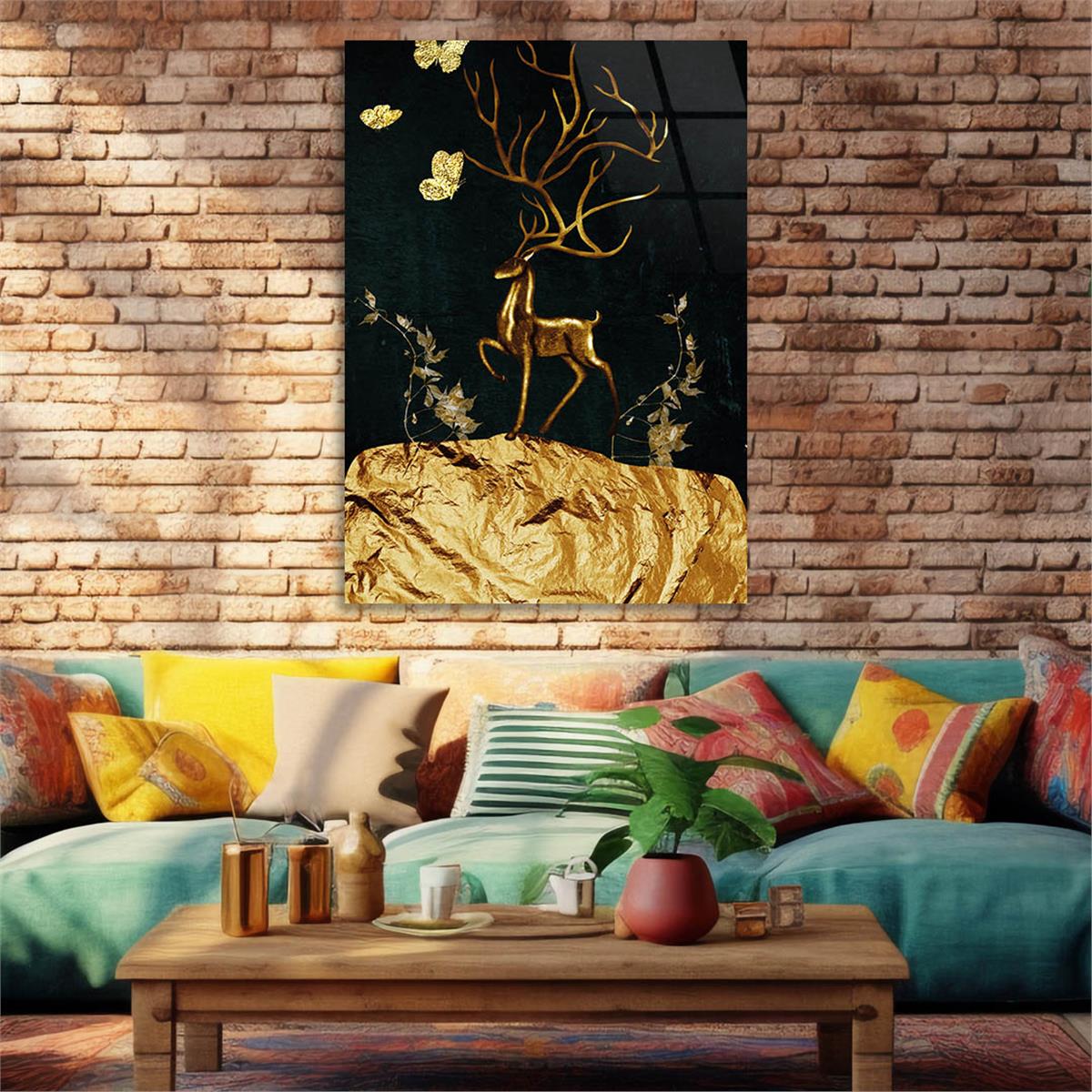 Vertical Tempered Glasss Wall Arts Art-Themed 288