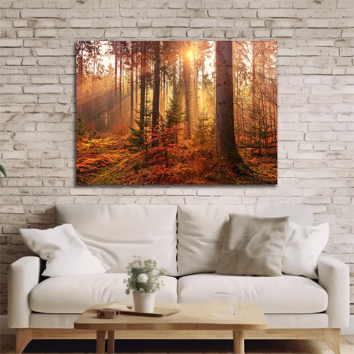 Yatay DoğaTemalı Cam Tablo 388