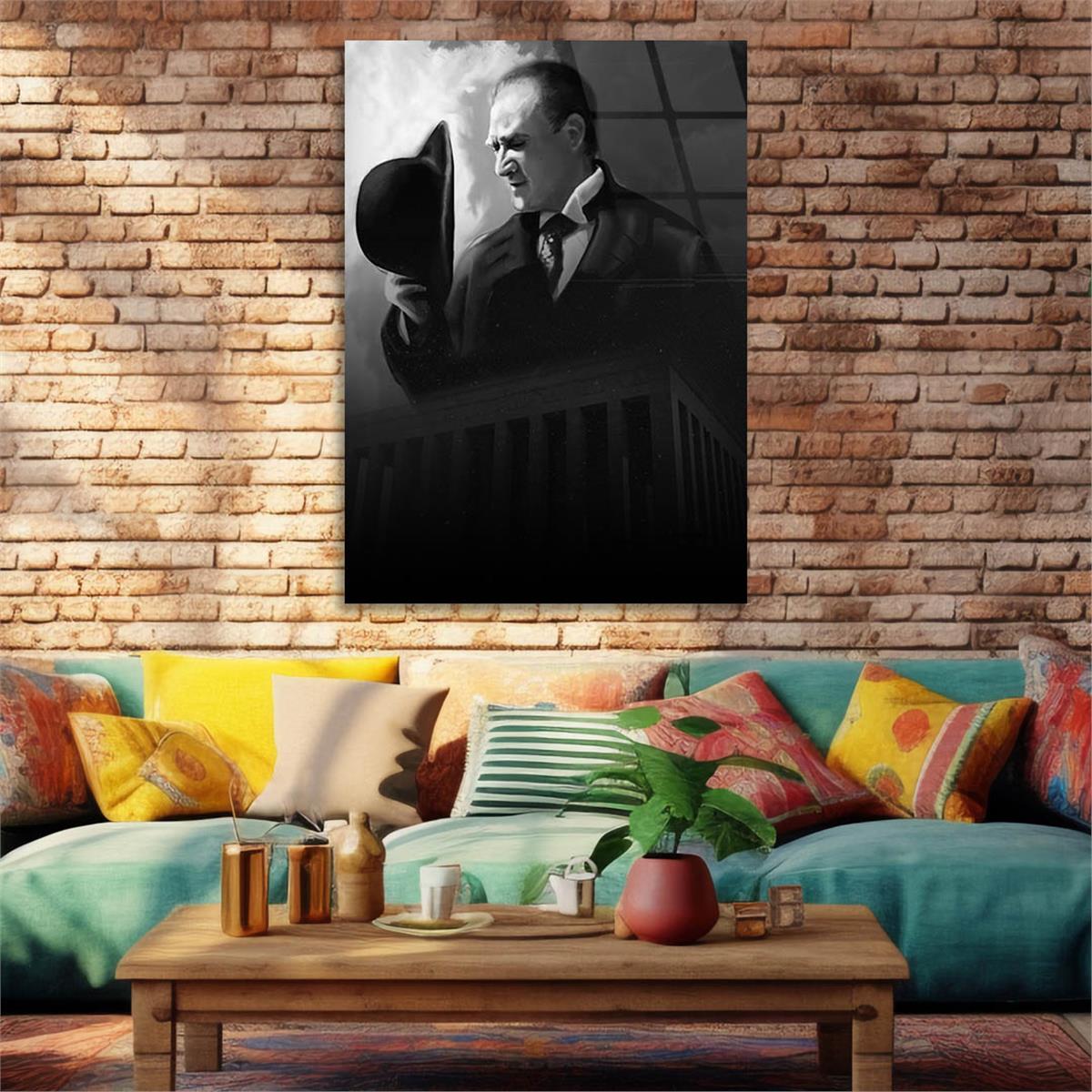 Dikey VatanTemalı Cam Tablo 177