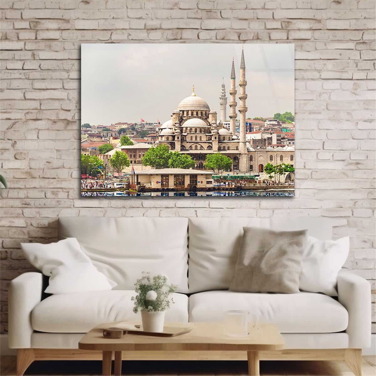 Yatay Dini Temalı Cam Tablo 205