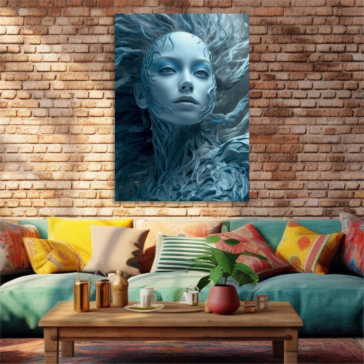 Vertical Tempered Glasss Wall Arts Art-Themed250