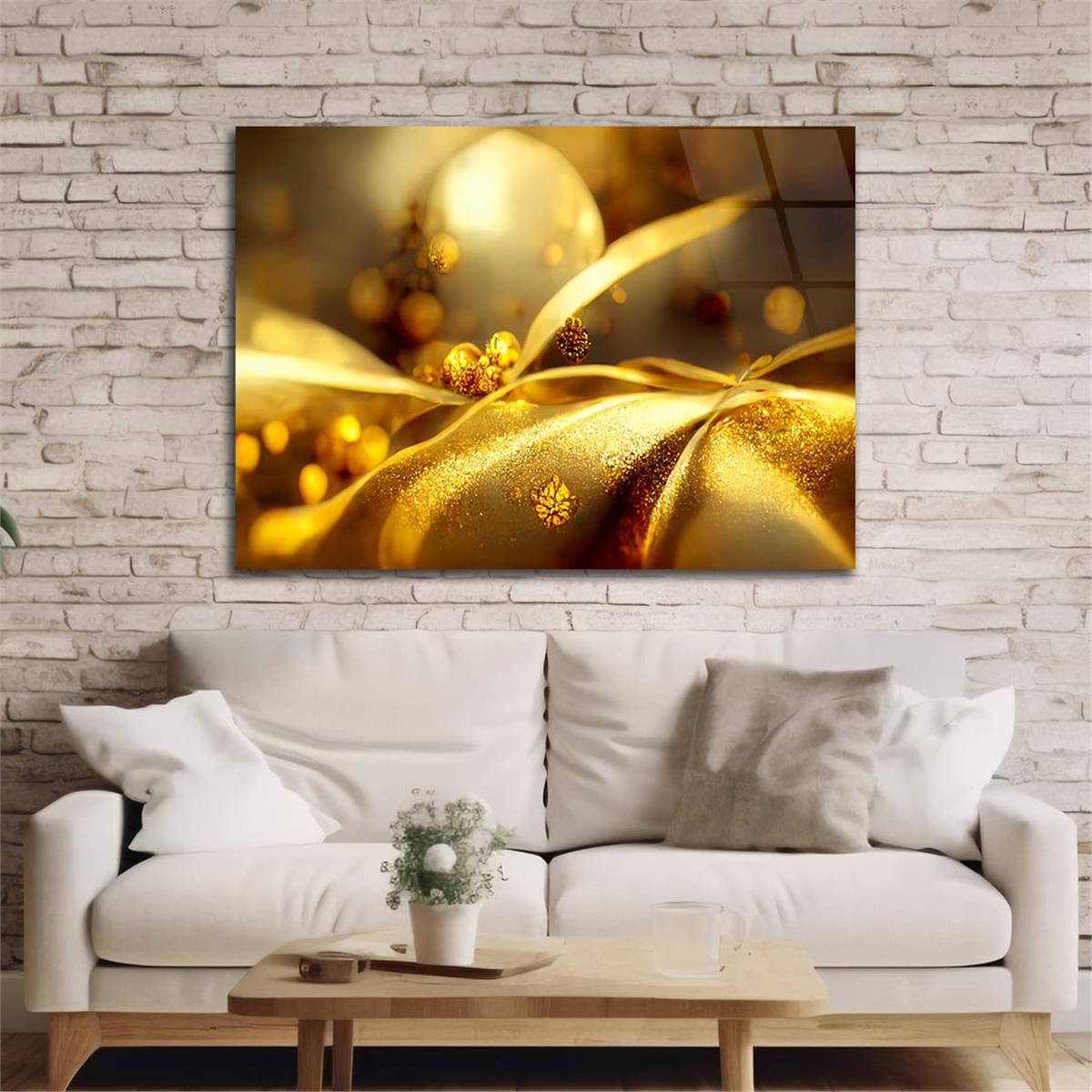 Horizontal Art-Themed Tempered Glass Wall Art 492