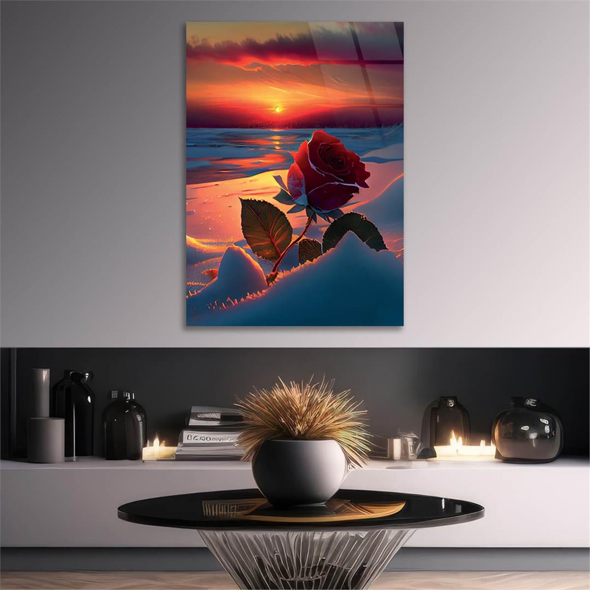 Verticale Gehard Glasschilderij Natuur Thema 221