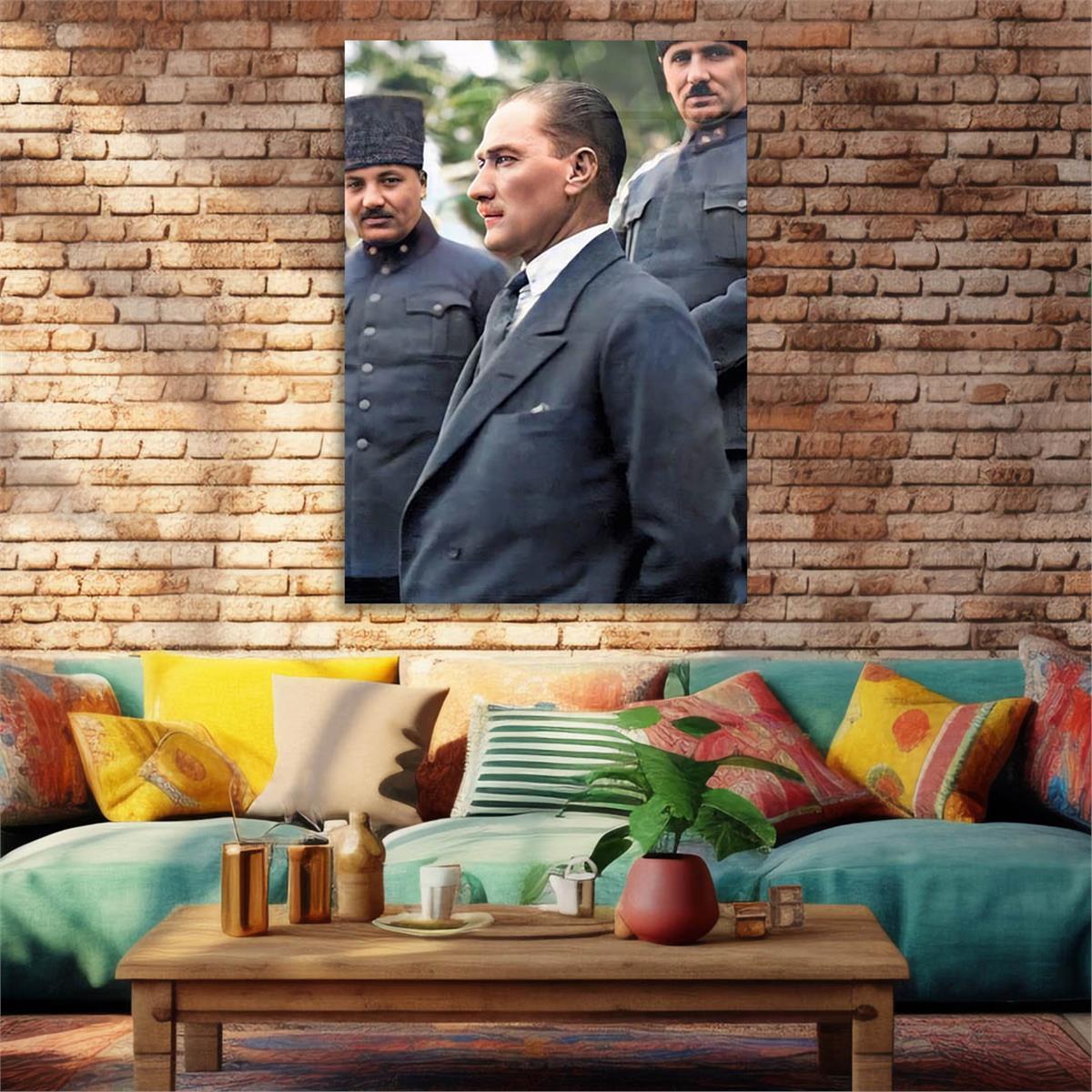 Dikey VatanTemalı Cam Tablo 210