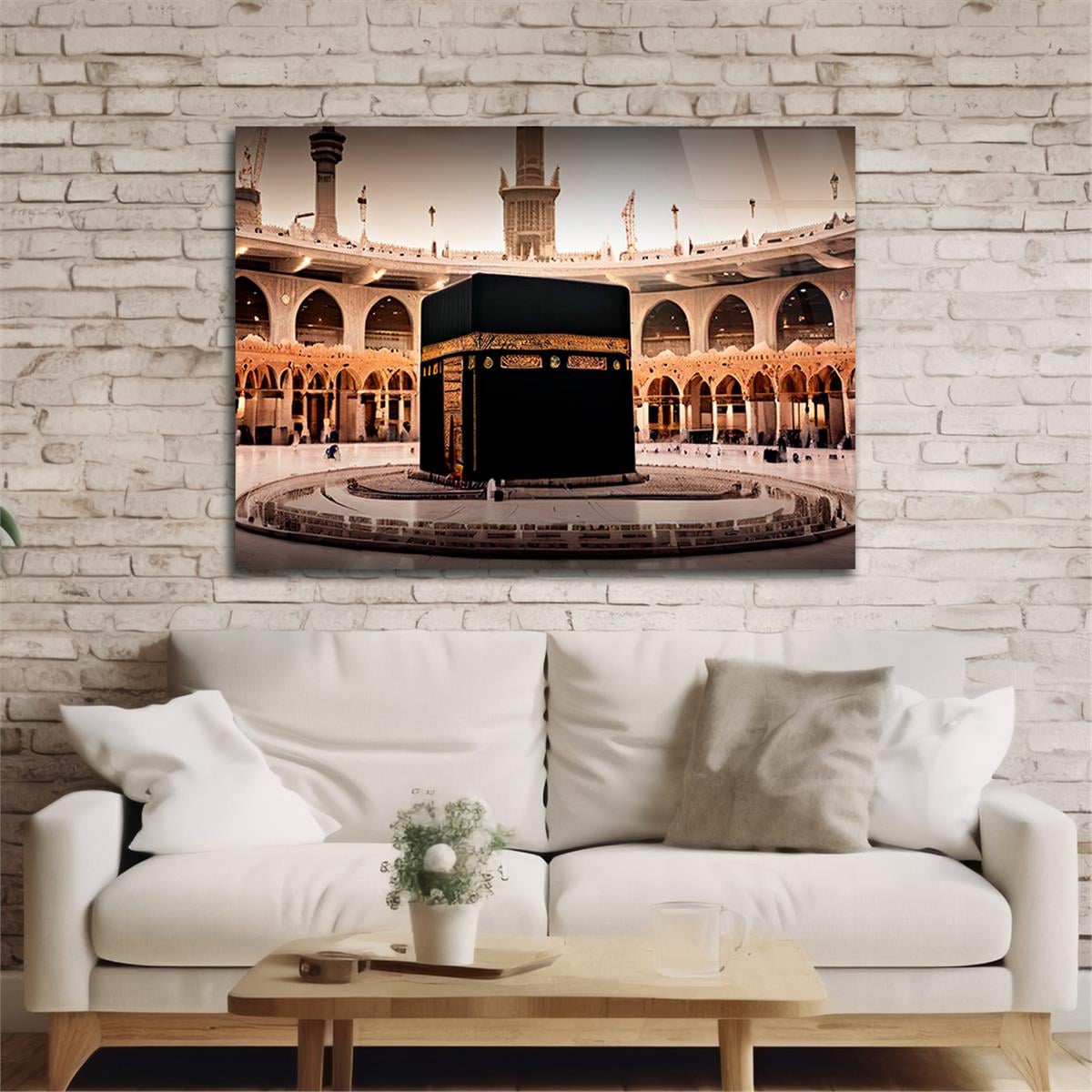 Yatay Dini Temalı Cam Tablo 179