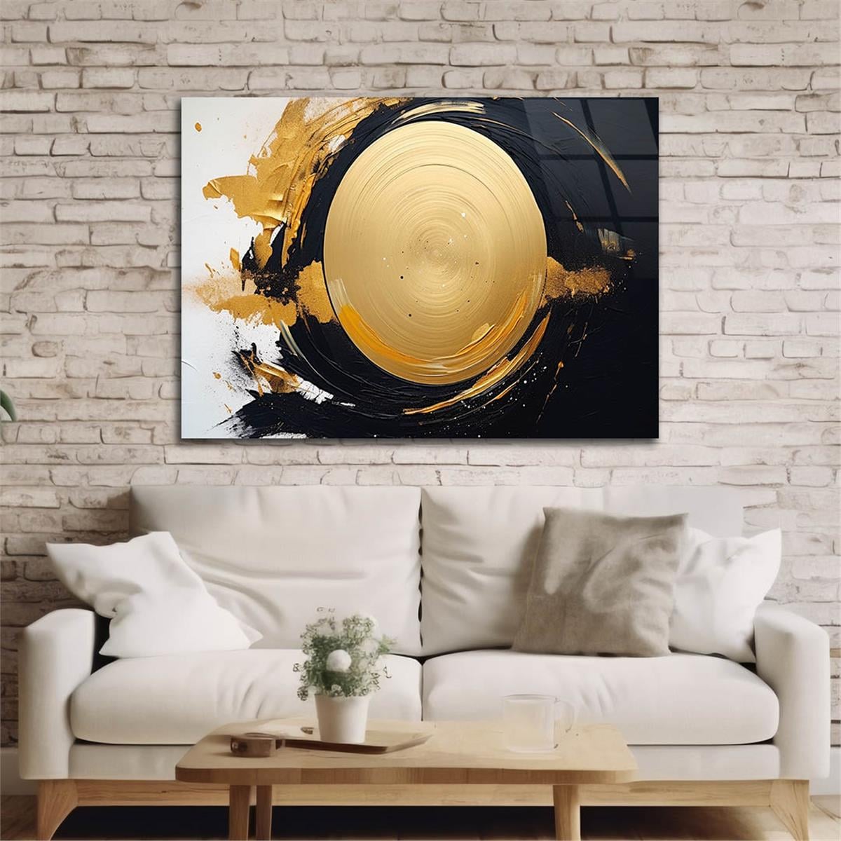 Horizontal Art-Themed Tempered Glass Wall Art 308